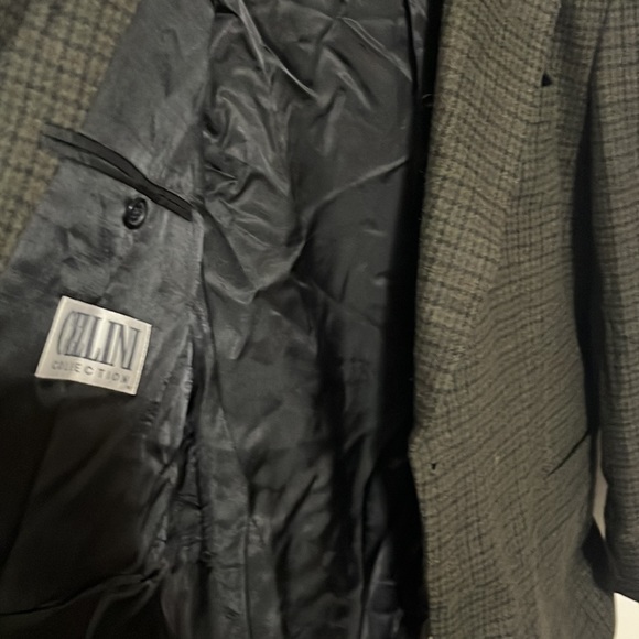 Plaid wool blazer (unisex) - Picture 3 of 6